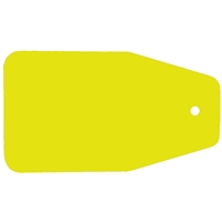 Blank Key Tag 122mm x 57mm C13 - Yellow/Black/Yellow