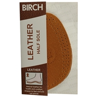 Birch Leather Half Insoles Large Sizes 7 - 8