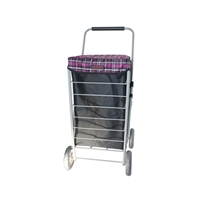 Large Four Wheel Shopping Trolley with Full Cage