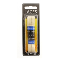 Shoe-String Blister Pack Laces 100cm Flat Stone (6 Pairs)