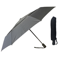 X-Strong Super Mini Full Auto Umbrella, Double Canopy, Black