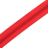 YKK No 5 Nylon Zipping Red 519. Price Per Metre