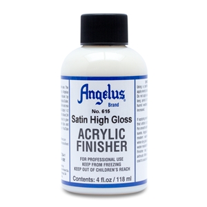 Angelus Acrylic Finisher 615 Satin Gloss Hard Finish. 4 fl oz/118ml Bottle