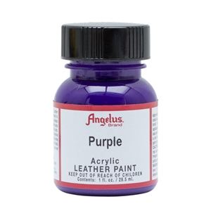 Angelus Acrylic Leather Paint 1 fl oz/30ml Bottle. Purple 047