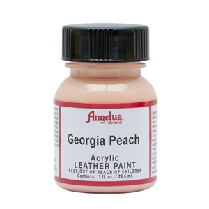 Angelus Acrylic Leather Paint 1 fl oz/30ml Bottle. Georgia Peach 266
