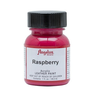 Angelus Acrylic Leather Paint 1 fl oz/30ml Bottle. Raspberry 268