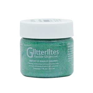 Angelus Glitterlites Acrylic Leather Paint 1 fl oz/30ml Bottle. Kelly Green