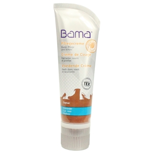 Bama Shoe Cream Tube with Applicator Sponge Cognac 75ml (Old Packaging)