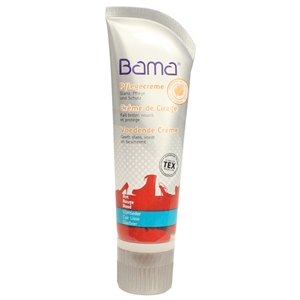 Bama Shoe Cream Tube with Applicator Sponge Red 75ml (Old Packaging)