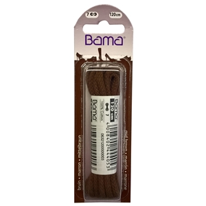 Bama Blister Packed Cotton Laces 120cm Cord, Tan