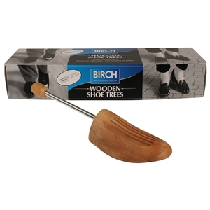 Birch Wooden Shoe Tree with Spring Gents X Large (44-45) (Not for Sale on Amazon/Ebay)