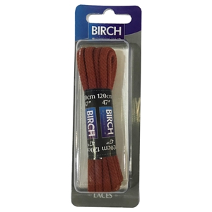 Birch Blister Pack Laces 120cm Cord Tan