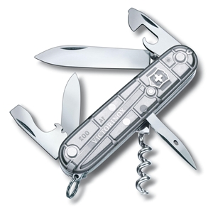 Swiss Army Knife Spartan Boxed, Silver Transparent