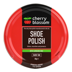 Cherry Blossom Shoe Polish 50ml/40g Tin Dark Tan