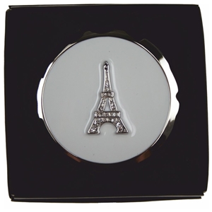Eiffel Tower Compact Mirror Hinged In Gift Box