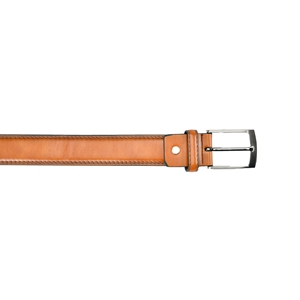 MB05 1 1/4 Inch Veg Tan Look Belt, Size Medium - Tan