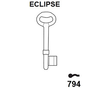 Eclipse 3 Lever LH Mortice Blank KBECL3, HD GL110