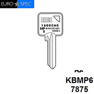 Eurospec 6pin Genuine MP6 Blank, JMA KBMP6, HD XGC066