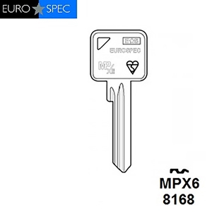 Eurospec MPX6 Genuine 6 Pin Cylinder Blank, HD MPX6