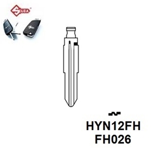 Silca HYN12FH. Flip Head Key Blade