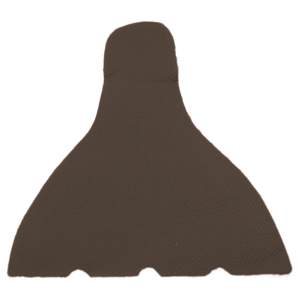 Leather Heel Covers Size 2 Dark Brown - 14cm x 14.5cm