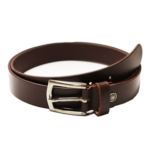 Birch Full Grain Leather Belt Smooth Finish 30mm Brown EX Large (40-44 Inch)