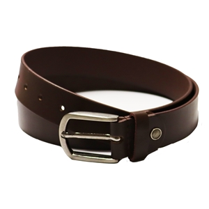 Birch Full Grain Leather Belt Smooth Finish 35mm Brown Large (36-40 Inch)