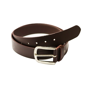 Birch Full Grain Leather Belt Smooth Finish 40mm Brown Large (36-40 Inch)