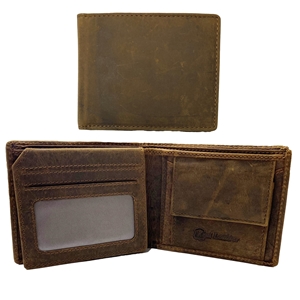 Birch Crazy Horse Distressed Leather Wallet with RFID