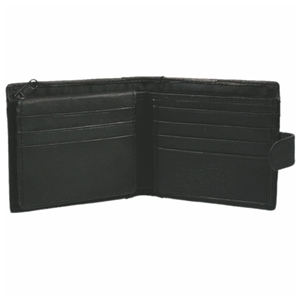 Birch Nappa Leather Wallet Black With Tab