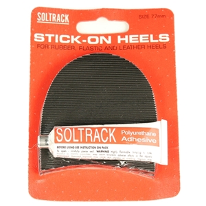 Soltrack DIY Rubber Heels 83mm 3 1/4 Inch Black
