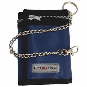 Trifold Nylon Sports Wallet With 12 Inch Chain