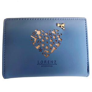 Smooth PU Purse with Heart Detailing