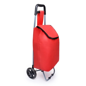 Shopping Trolley, Plain Coloured - Red