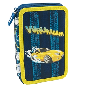 Spree Wrumm Cars Double Decker Pencil Case (fully loaded)