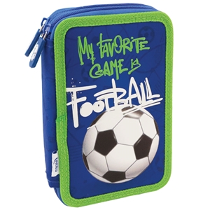 Spree My Favourite Game is Football Double Decker Pencil Case (fully loaded)