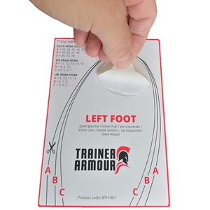 Trainer Armour Big Toe Hole Preventer Patches, White. Invisible patches for all sizes of trainers. Please note: Not for sale on Amazon