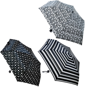 Ball Handle Black/White Umbrella