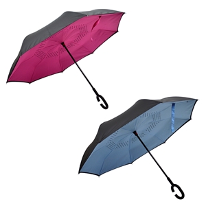 Upside Down Umbrella, Colour- Black/Pink and Black/Blue