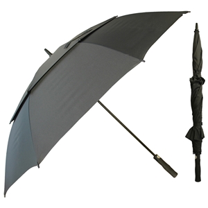 X-Strong Golf Auto Umbrella With Double Canopy, Black