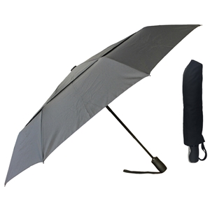 X-Strong Super Mini Full Auto Umbrella, Double Canopy, Black
