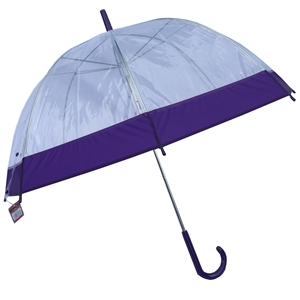 Betty Birch Clear Domed Umbrella Purple