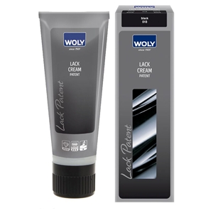 Woly Lack Patent Leather Cream Black 75ml. Whilst Stocks Last