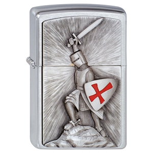 Zippo Brushed Chrome - Crusade Victory Lighter