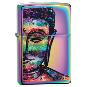 Zippo Lighter Multi Color, Bright Buddha Design