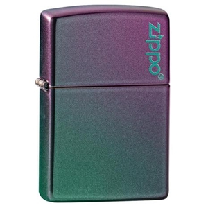 Zippo Lighter Iridescent, Purple with Zippo Logo