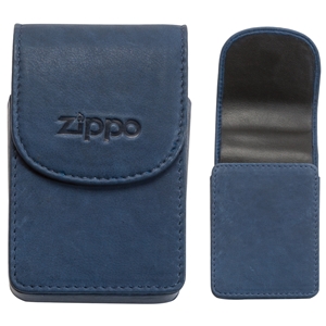 Zippo Leather Cigarette Case, Blue (Holds A Standard Pack Of 20 Cigarettes)
