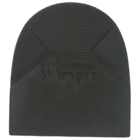 St Tropez Rubber Heels Black 6.5mm Size 170 (3 1/4 Inch)