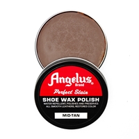 Angelus Perfect Stain Wax Shoe Polish 60ml Mid Tan