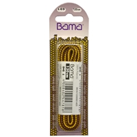 Bama Blister Packed Polyester Laces 120cm Outdoor Cord, Yellow/Brown